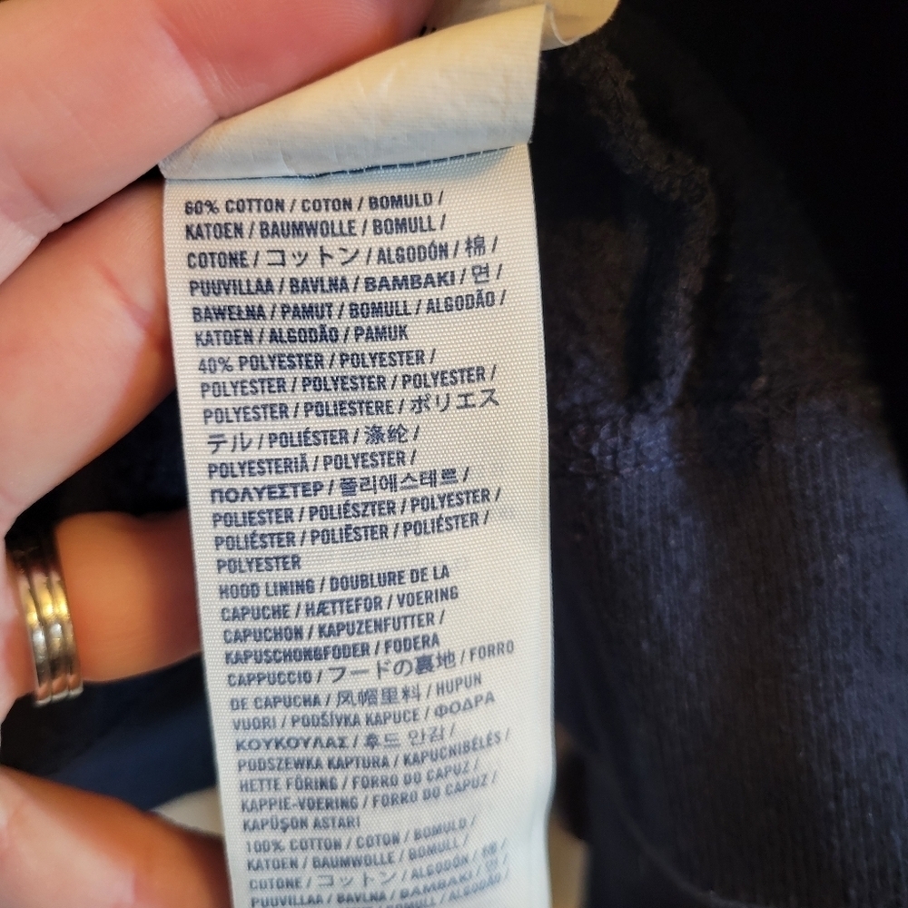 Abercrombie Kids Navy Blue Zip Up Jacket - Picture 5 of 5